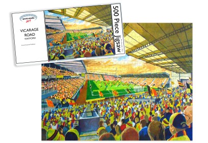 Vicarage Road Stadium Fine Art Jigsaw Puzzle - Watford FC